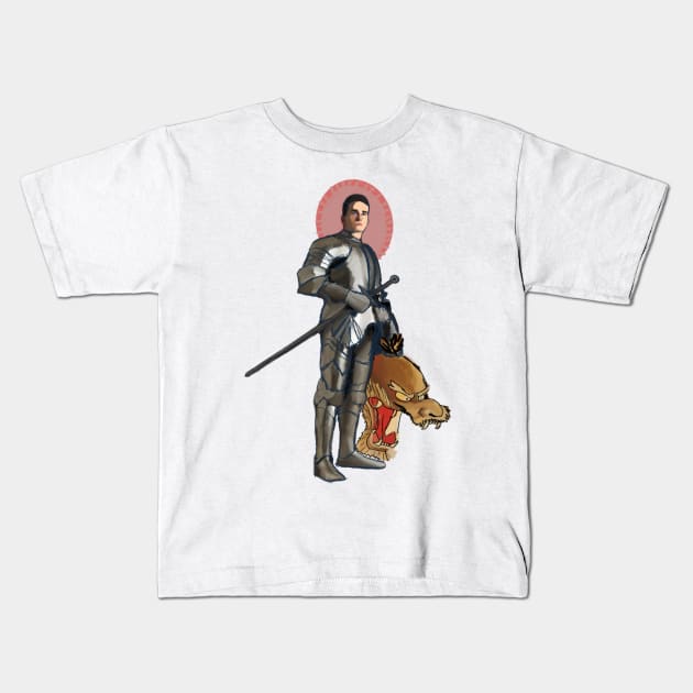 Saint George Kids T-Shirt by HappyRandomArt